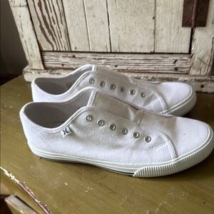 White Canvas Sneakers Hurley ladies